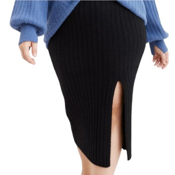 Aerie dark grey Buttercream sweater skirt size M - Picture 1 of 11